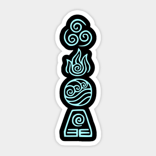 Avatar - Airbender - Elements Sticker